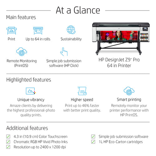 HP Designjet Z9+ Pro 64-in Printer