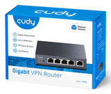 Cudy Gigabit Multi-WAN VPN Router wired router Fast Ethernet, Gigabit Ethernet Grey