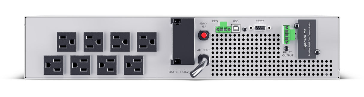 CyberPower Online S Series OL1K5RM uninterruptible power supply (UPS) Double-conversion (Online) 1.5 kVA 1200 W 8 AC outlet(s)