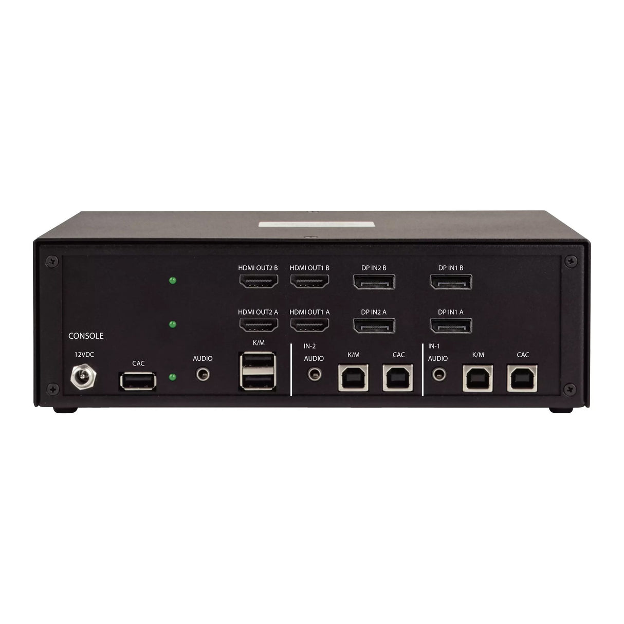 StarTech.com Secure 2-Port Quad-Monitor KVM Switch, 2x DisplayPort In to 4x HDMI Out, 4K 30Hz, NIAP 4.0 Desktop KVM, CAC, Metal Housing, Made in the USA