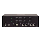 StarTech.com Secure 2-Port Quad-Monitor KVM Switch, 2x DisplayPort In to 4x HDMI Out, 4K 30Hz, NIAP 4.0 Desktop KVM, CAC, Metal Housing, Made in the USA