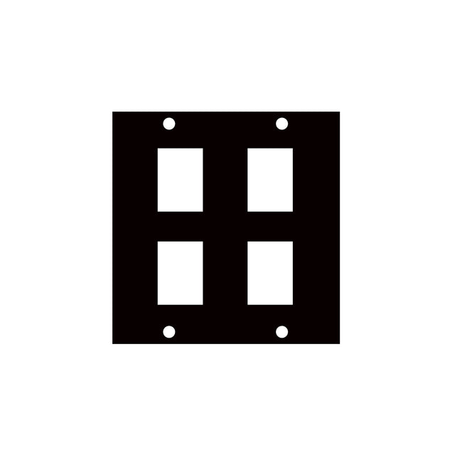Middle Atlantic UCP Module with Four Keystone Punchouts