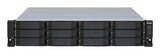 QNAP TL-R1200S-RP storage drive enclosure HDD/SSD enclosure Black, Grey 2.5/3.5"