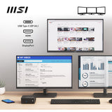 MSI Cubi N ADL Intel N100 Desktop PC, NUC, SFF, Mini Computer, HTPC, (4GB RAM, 128GB SSD, Windows 11 PRO), UHD Graphics/Type C/HDMI/DisplayPort/Dual LAN/WiFi 5/BT 5.1/VESA