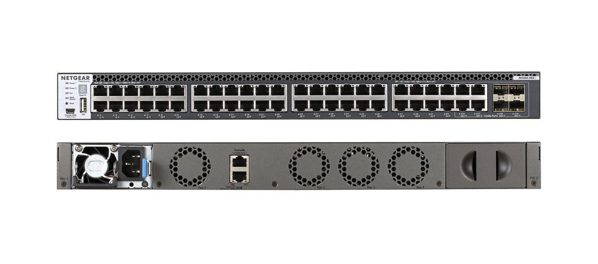 NETGEAR XSM4348CS Managed 10G Ethernet (100/1000/10000) 1U Grey