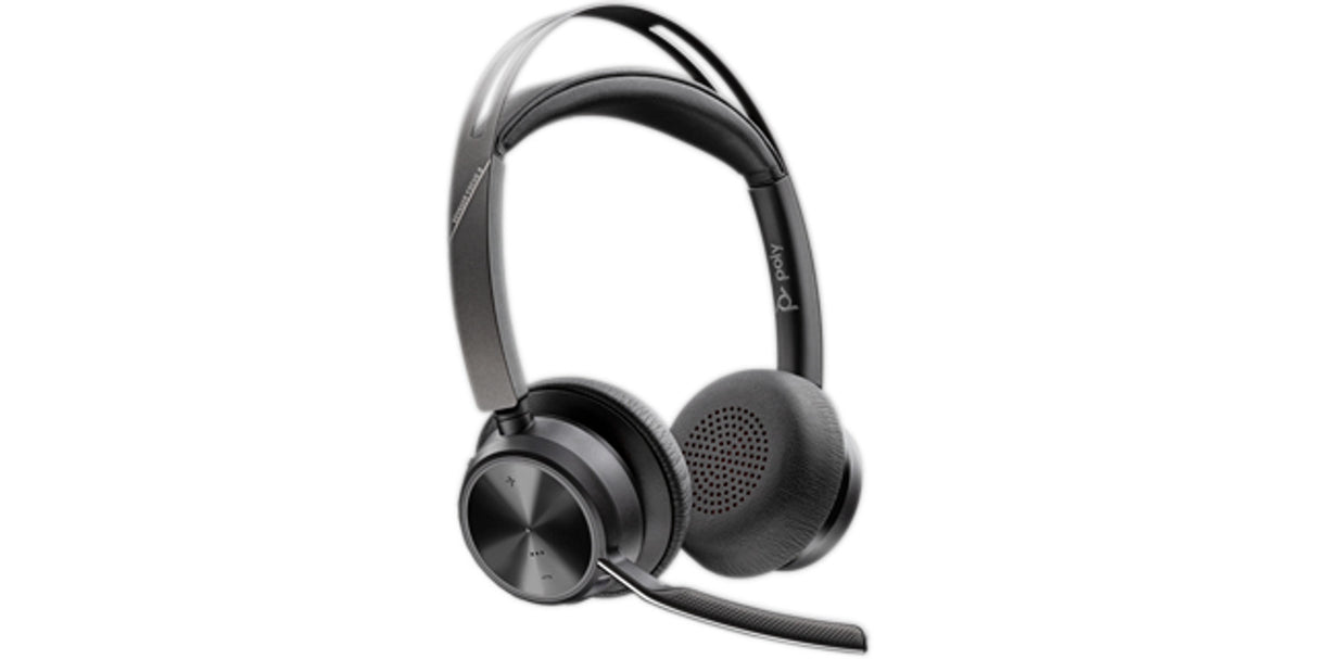 HP Poly Voyager Focus 2 USB-C-C Headset +USB-C/A Adapter +Charging Stand