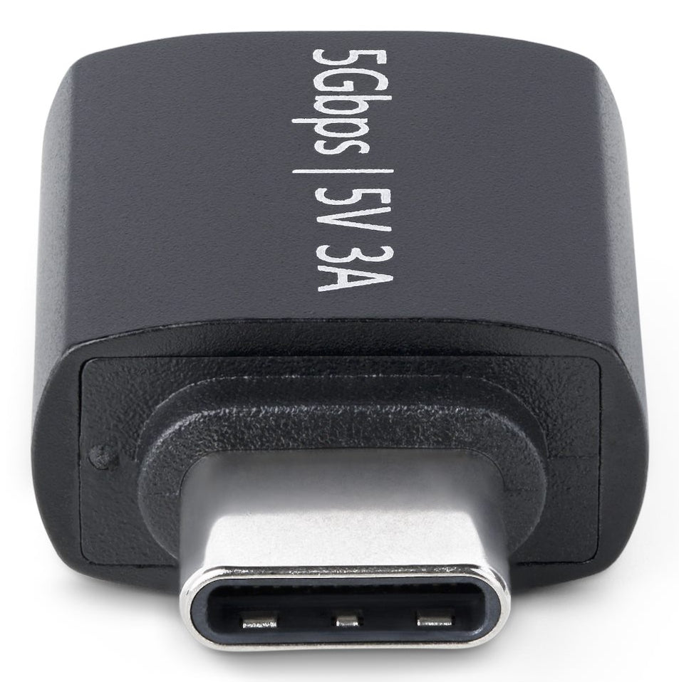 StarTech.com USB-C to USB-A Adapter, USB 5Gbps, 3A, USB-C Male to USB-A Female Converter, Durable Metal Housing - Thunderbolt Compatible