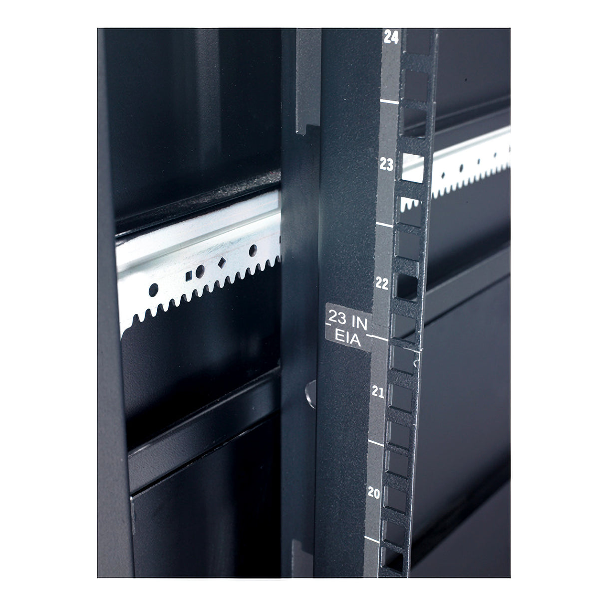 APC NetShelter SX 42U, 23" EIA Mounting Rails, Square Holes Qty. (4)