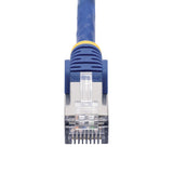 StarTech.com 6ft Blue CAT8 Ethernet Cable, Snagless RJ45, 25G/40G, 2000MHz, 100W PoE++, S/FTP, 26AWG Pure Bare Copper Wire, LSZH, Shielded Network Patch Cord w/Strain Reliefs, Individually Tested