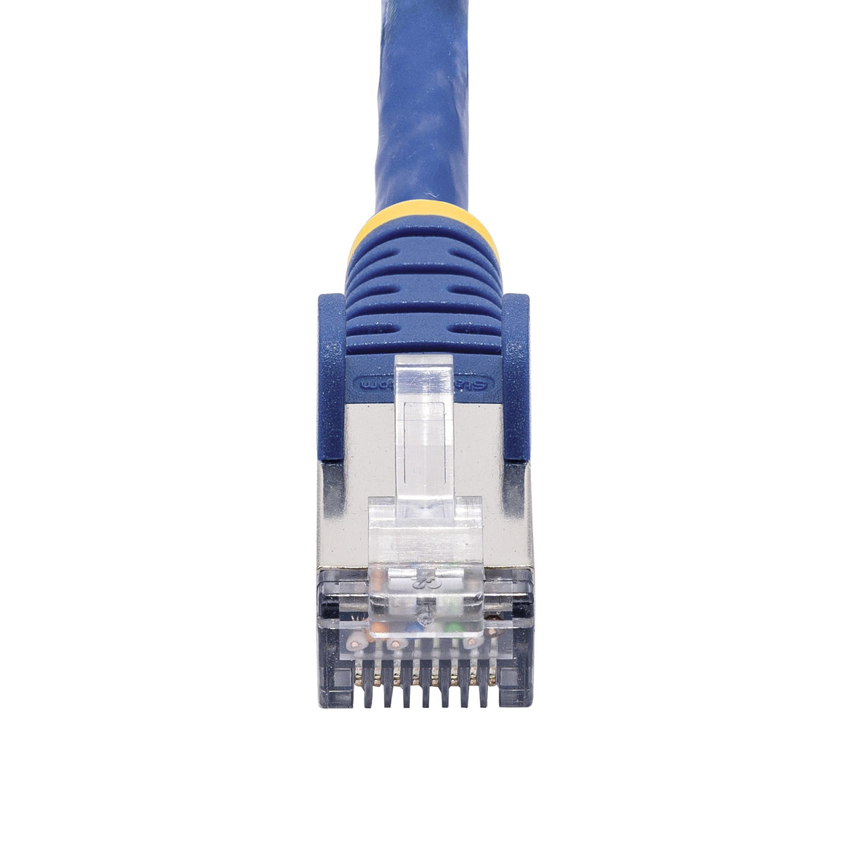 StarTech.com 6in Blue CAT8 Ethernet Cable, Snagless RJ45, 25G/40G, 2000MHz, 100W PoE++, S/FTP, 26AWG Pure Bare Copper Wire, LSZH, Shielded Network Patch Cord w/Strain Reliefs, Individually Tested