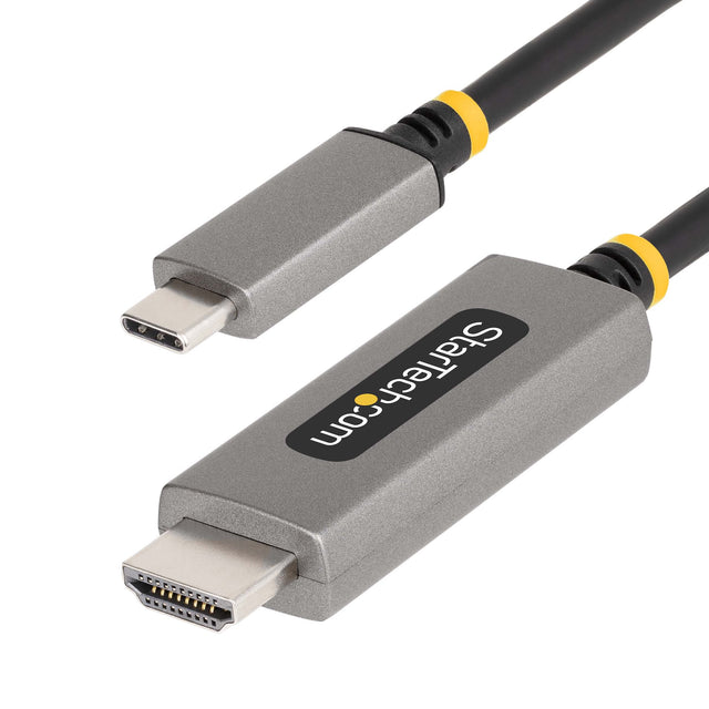 StarTech.com 3.3ft (1m) USB-C to HDMI Adapter Cable, 8K 60Hz, 4K 144Hz, HDR10, USB Type-C to HDMI 2.1 Video Converter Cable, USB-C DP Alt Mode/USB4/Thunderbolt Compatible - USB-C Laptop to HDMI