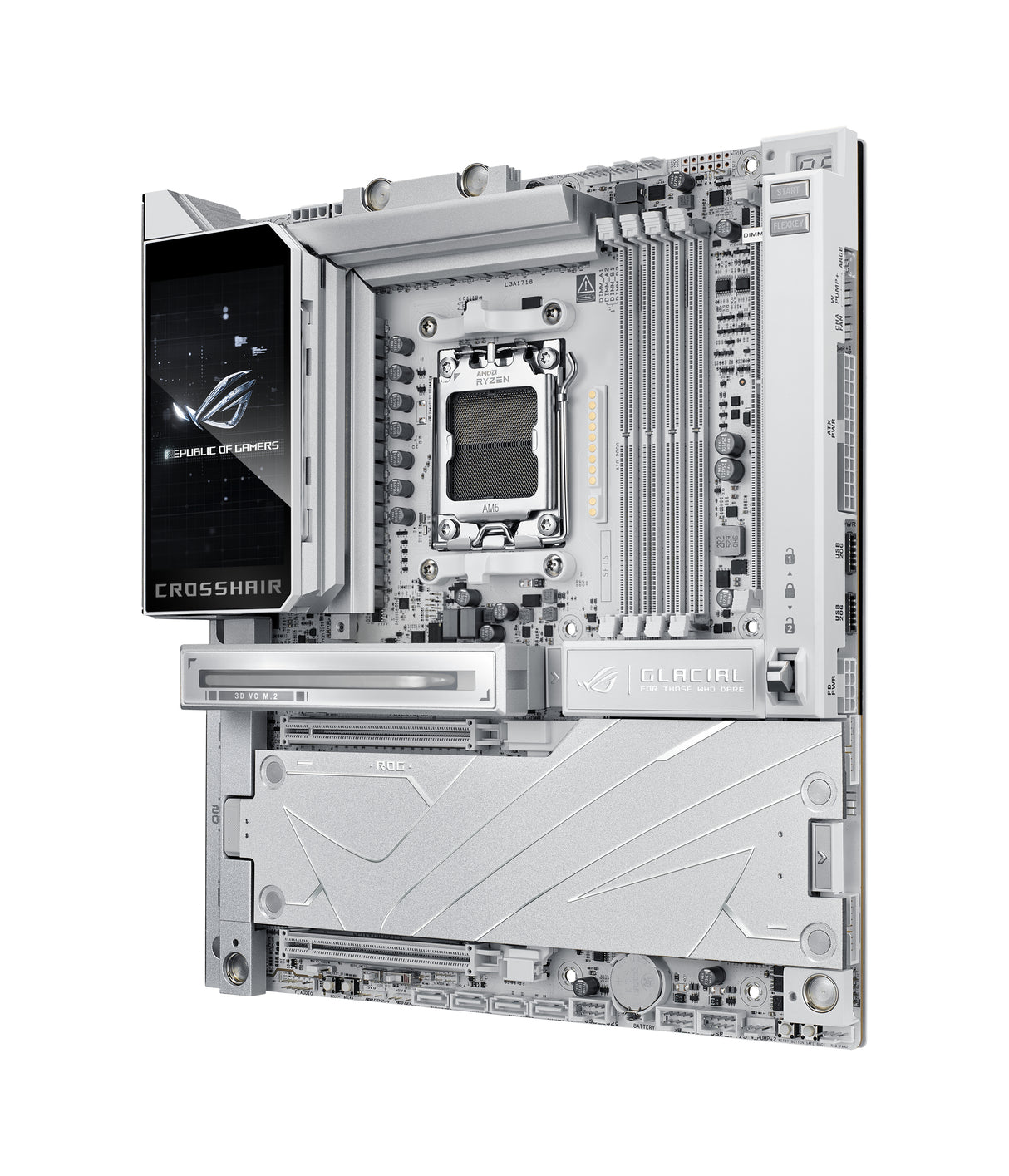 ASUS ROG CROSSHAIR X870E GLACIAL AMD X870E Socket AM5 Extended ATX