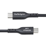 StarTech.com 10-Pack 6ft (1.8m) USB-A to USB-C Charging Cable, Charge & Sync, 3A, USB 2.0, TPE Jacket - Black USB Charging Cord
