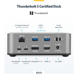 StarTech.com Thunderbolt 5 Universal Docking Station, Multi-Display Hub, 8K 60Hz or 4K 144Hz, 120Gbps Bandwidth Boost, 140W PD, 30W Phone Charging, USB 10Gbps, 2.5G LAN