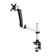 StarTech.com Desk Mount Monitor Arm For 27in 16:9 or 30in 21:9 Ultrawide Screens, VESA 75x75/100x100, Tool-Less Mechanical Spring Arm, C-Clamp/Grommet, TAA
