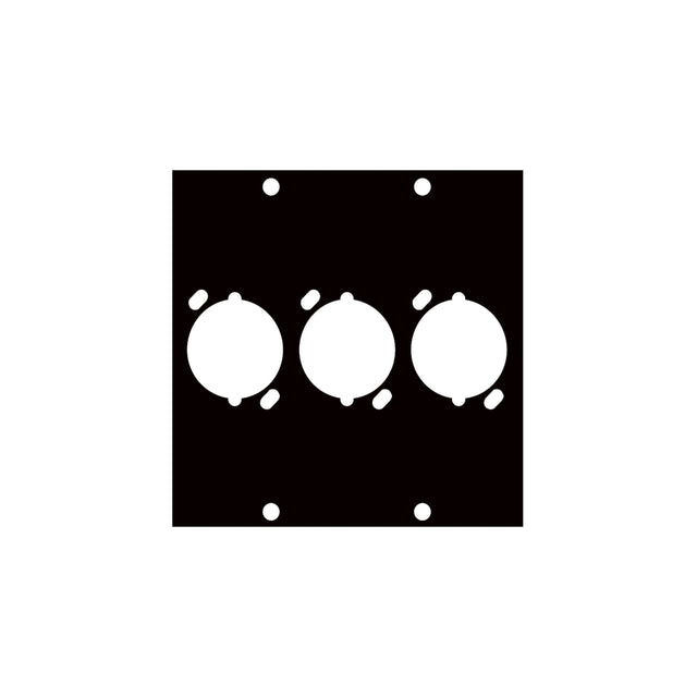 Middle Atlantic UCP Module with Three XLR Female Punchouts