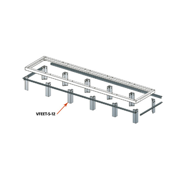 Middle Atlantic 2 Bay Riser Feet