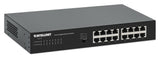 Intellinet 16-Port Gigabit Ethernet Switch 16 x 10/100/1000 Mbps RJ45 Ports, Green Ethernet / IEEE 802.3az Energy Efficient Ethernet, Desktop Format, Includes Optional 19" Rackmount Brackets