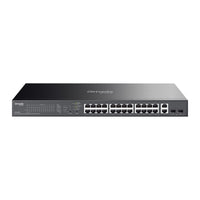 TP-Link ES228GP network switch Managed L2 Gigabit Ethernet (10/100/1000) Power over Ethernet (PoE) Black