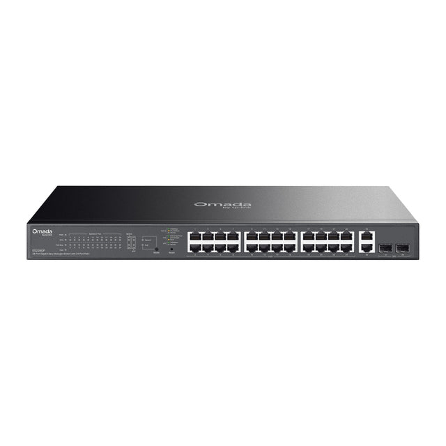 TP-Link ES228GP network switch Managed L2 Gigabit Ethernet (10/100/1000) Power over Ethernet (PoE) Black