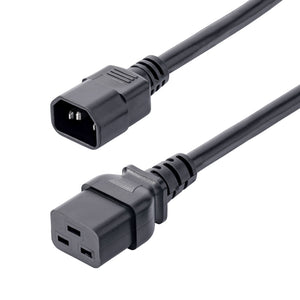 StarTech.com 6ft (1.8m) Heavy Duty Power Cord, C14 to C19, 15A 250V, 14AWG, Heavy Gauge PDU Power Cable, Replacement Server Power Cable, AC Power Cord, TAA Compliant, UL Listed