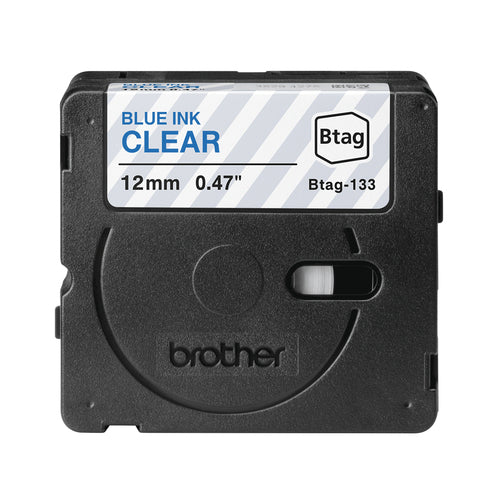 Brother BTAG-133 label-making tape Blue on transparent