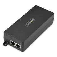 StarTech.com 1-Port 10Gbps PoE++ Injector, 90W, 2.5/5/10G Ethernet/10/100/1000M, PoE++ (802.3af/at/bt), Wall Mountable, Unmanaged Inline Power Over Ethernet, TAA