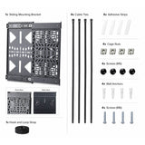 StarTech.com Slide-Out AV Component Storage Panel, Cable Box and Accessories Mounting, 22lb (10kg) Max, Behind-TV Media Wall Mount, Sliding Design for Easy Access