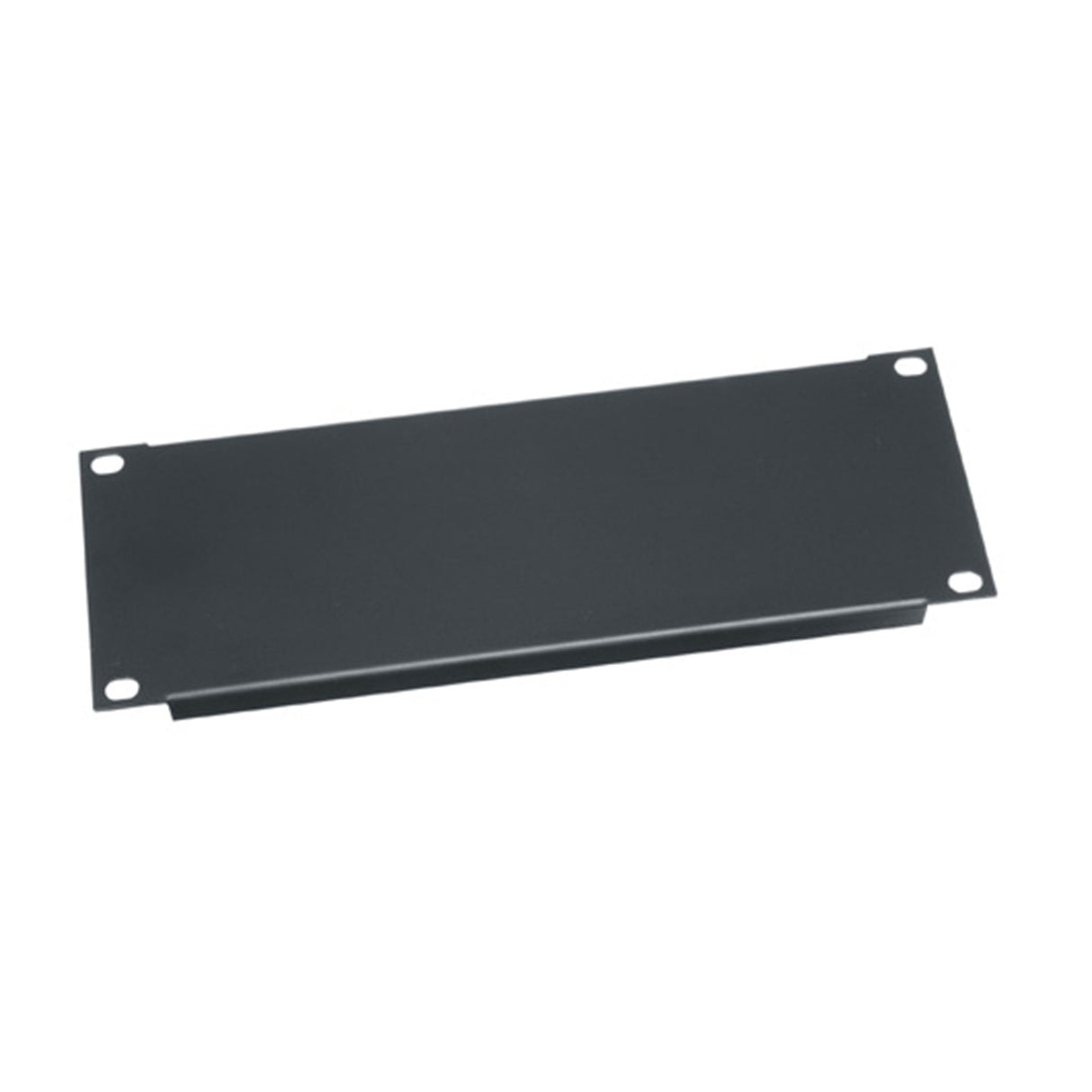Middle Atlantic 1 RU Flat Half-Rack (10" Wide) Blank Panel, Flat Blank Rack Panel, Black Brushed and Anodized Aluminum