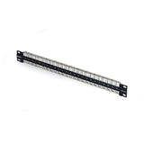 StarTech.com 48 Port 1U Blank Keystone Patch Panel, Rackmount Cat6 Patch Panel for RJ45 STP Ethernet Network Jacks