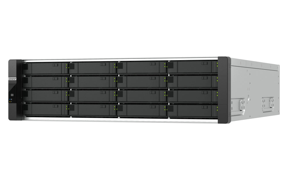 QNAP ES1686dc R2 NAS Rack (3U) Intel® Xeon® D D-2123IT 32 GB DDR4 0 TB QNAP QES Black, Grey
