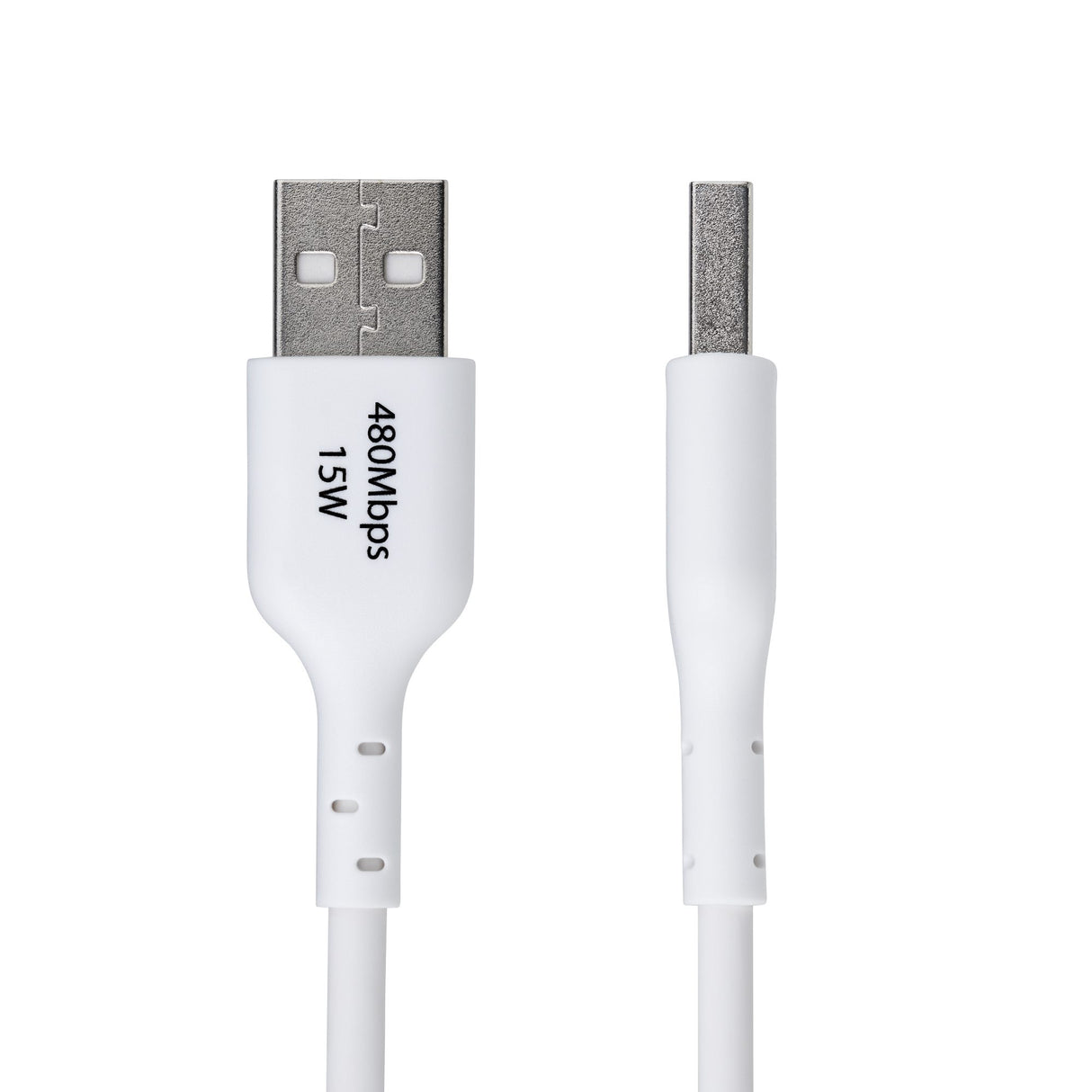 StarTech.com 6ft (1.8m) USB-A to USB-C Charging Cable, Charge & Sync, 3A, USB 2.0, TPE Jacket - White USB Charging Cord