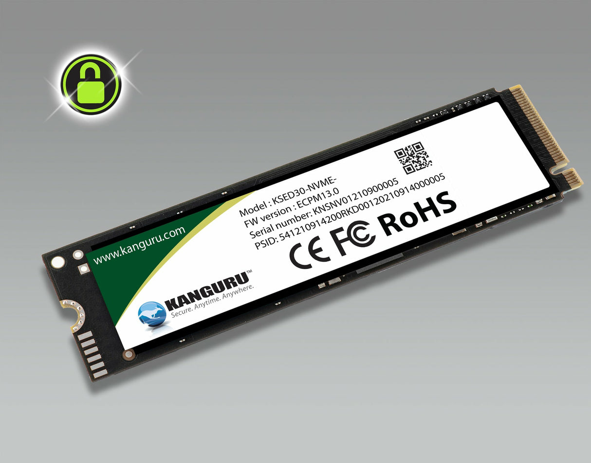 iStorage Kanguru Defender SED30™ M.2 NVMe 2TB Internal Self-Encrypting Solid State Drive| Internal NVMe PCIe M.2, 2280 NVMe Gen 4 x 4 | AES-XTS 256-bit Hardware Encryption |Ideal for Laptops, Tablets and Computers| TAA Compliant