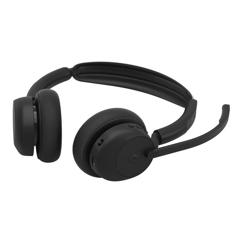 Jabra Evolve3 45 MS - USB-C with Dongle - Stereo (Charging Stand)