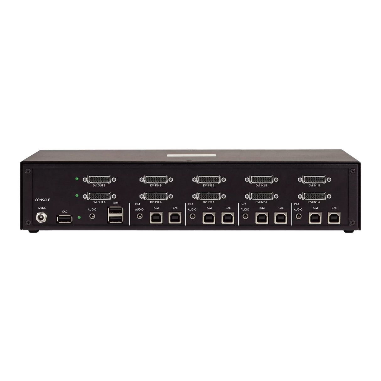 StarTech.com Secure 4-Port Dual-Monitor KVM Switch, DVI, NIAP 4.0 Desktop KVM for Keyboard / Mouse, Metal Housing, CAC Port, Made in the USA
