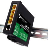Brainboxes SW-725 network switch Unmanaged Fast Ethernet (10/100) Power over Ethernet (PoE) Black, Green