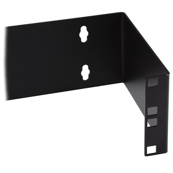 StarTech.com 2U Hinged Wall Mount Patch Panel Bracket - 6 inch Deep - 19" Patch Panel Swing Rack for Shallow Network Equipment- 22lbs