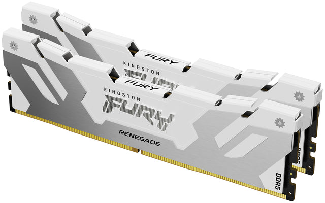 Kingston Technology FURY 64GB 6400MT/s DDR5 CL32 DIMM (Kit of 2) Renegade White XMP