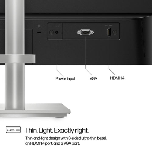 HP Series 5 23.8 inch FHD Height Adjust Monitor - 524sh