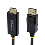StarTech.com 10ft DisplayPort to HDMI Adapter Cable with Gripping Connectors, 4K 60Hz, HDR, Uni-Directional DP to HDMI Video Converter, DP Desktop to HDMI Monitor