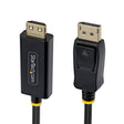 StarTech.com 1m DisplayPort to HDMI Adapter Cable with Gripping Connectors, 4K 60Hz, HDR, Uni-Directional DP to HDMI Video Converter, DP Desktop to HDMI Monitor