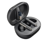 HP Poly Voyager Free 60+ UC Carbon Black Earbuds +BT700 USB-A Adapter +Touchscreen Charge Case