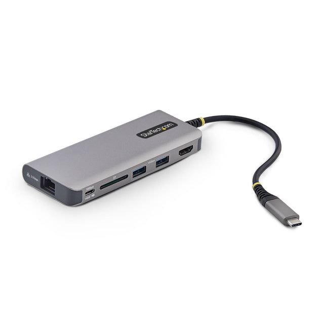 StarTech.com USB-C to HDMI Multiport Adapter, 140W PD Charging, 4K 60Hz, 3-Port USB 10Gbps Hub, SD Card Slot, 2.5GbE, Mini Dock for MacBook / Dell / Thinkpad / HP