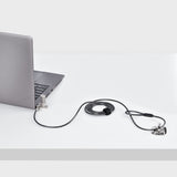 StarTech.com Universal Laptop Lock 6.6ft (2m), Security Cable For Notebook Compatible With Noble Wedge®/Nano/K-Slot; Keyless Combination Locking Cable, Anti-Theft Cut-Resistant Steel Cable - TAA