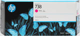 HP 738 300-ml Magenta DesignJet Ink Cartridge