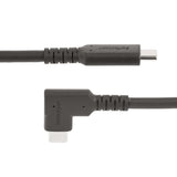 StarTech.com 3ft (1m) USB-C Cable, Right-Angled, USB 10Gbps, 100W (5A) Power Delivery, 8K 60Hz / 4K 144Hz DP Alt Mode, Rugged USB C Cord - Thunderbolt Compatible