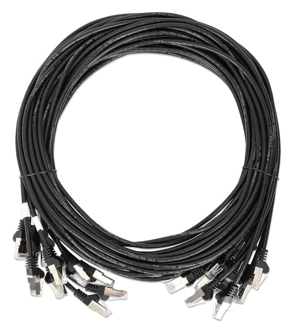 Intellinet 743686 networking cable Black 2 m Cat8.1 U/FTP (STP)