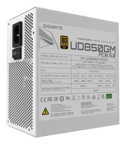 GIGABYTE UD850GM PG5W power supply unit 850 W 20+4 pin ATX ATX White