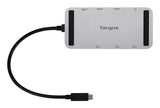 Targus DOCK429GL laptop dock/port replicator Wired USB4 Silver