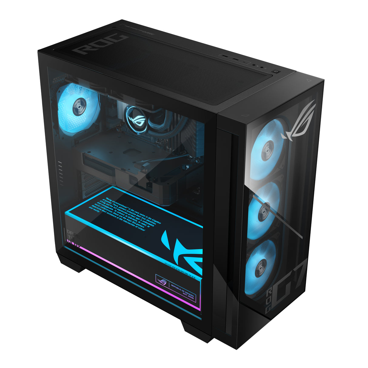 ASUS ROG G700 GM700TZ-DBR7506TI-CB AMD Ryzen™ 7 8700F 32 GB DDR5-SDRAM 2 TB SSD NVIDIA GeForce RTX 5060 Ti Windows 11 Home Tower PC Black